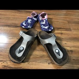 Beach ready sandal/water shoe set, GIRLS SIZE 13